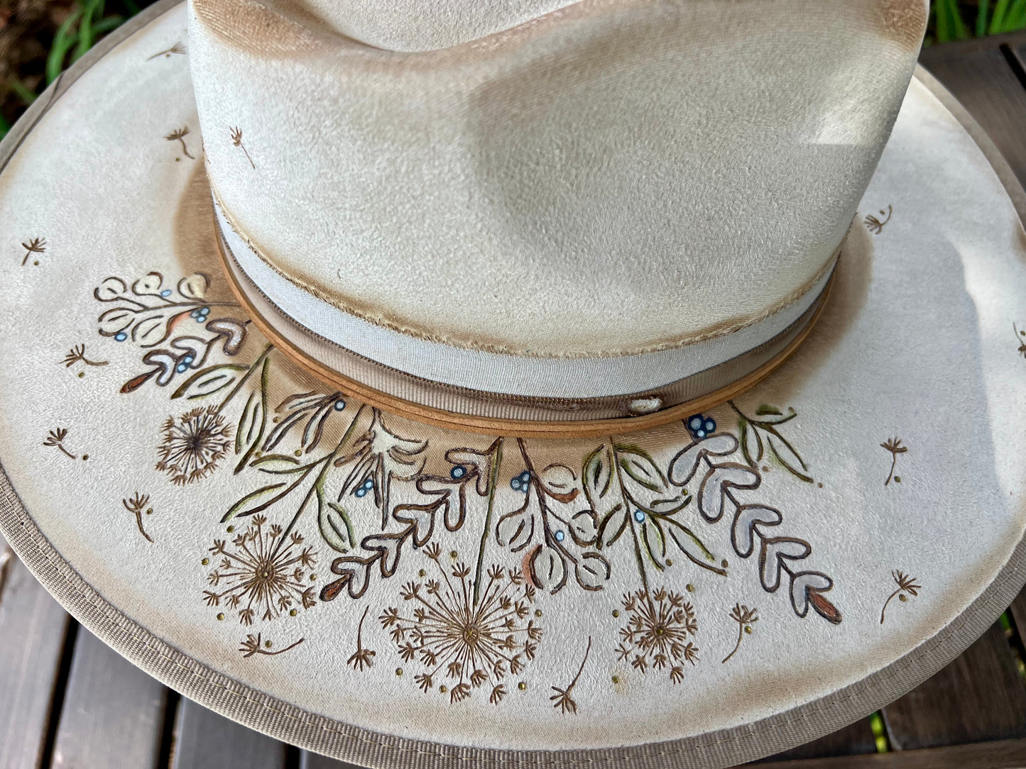 Ivory Wildflowers | Flat Brim